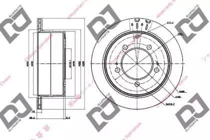 Тормозной диск DJ PARTS BD1459